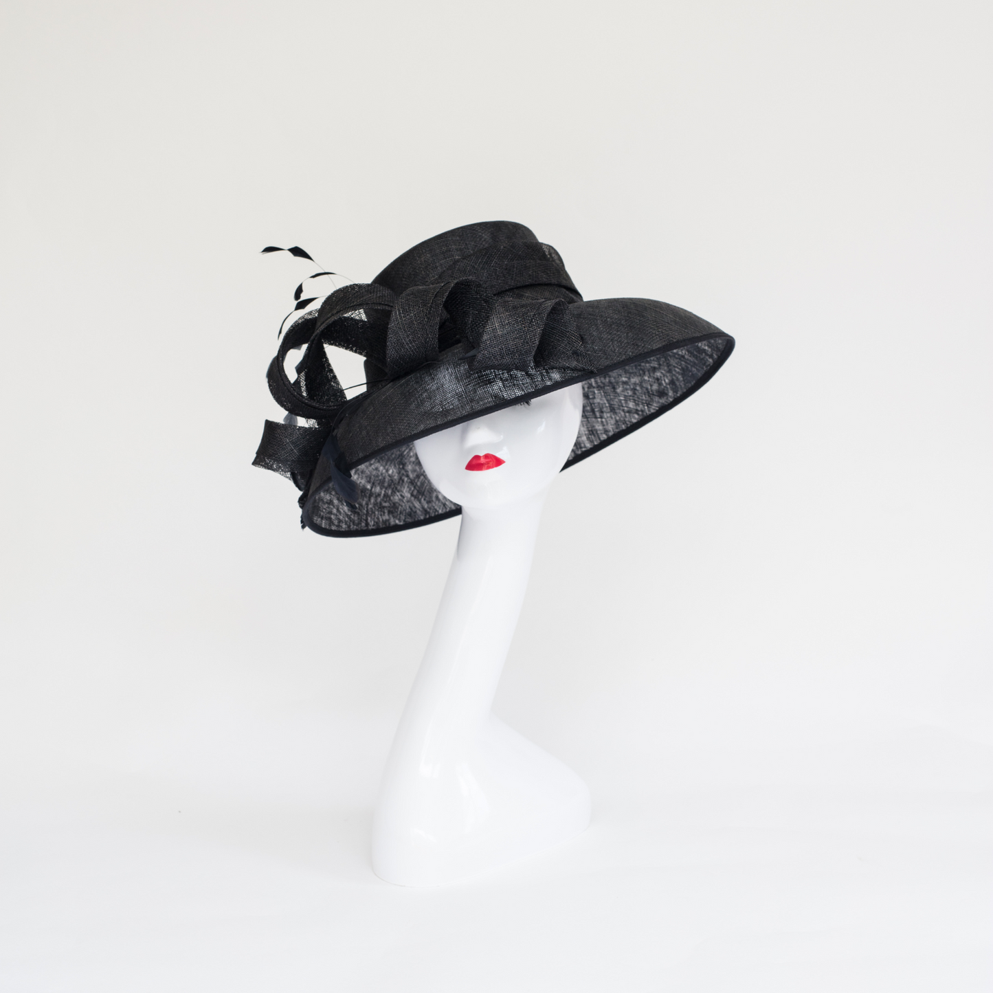 Black Drop Brim Hat