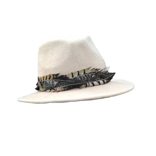 Cream Fedora Hat